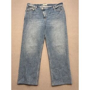Abercrombie & Fitch Jeans Women's 34/18 Light Wash 90s Straight Ultra High‎ Rise